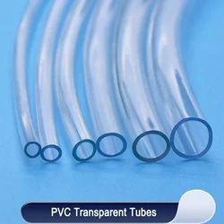 Tuyaux en plastique PVC transparent pour pompe à eau, tuyau de tube de haute qualité, diamètre intérieur, 1 m, 2 m, 5m, 2 m, 3mm, 4mm, 5mm, 6mm, 8mm, 10mm, 12mm, 14mm, 16mm, 18mm, 20mm, 25mm