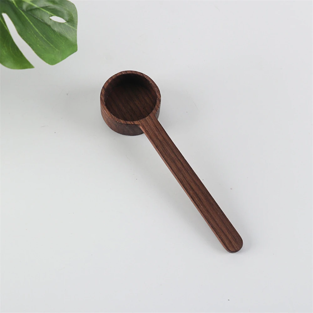 Measuring Spoon Durable High Quality Kitchen Wooden Coffee Spoon Measuring Spoon Black Walnut Spoon Easy To Use Necessary Grace