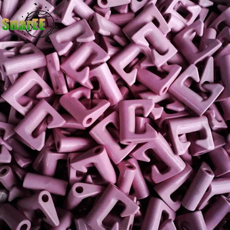 30PCS U Shape Ceramic Wire Guide AI2O3 Knitting Machinery Parts 95/99 Porcelain Ox Horn Open Lock Shape Wear Resistant