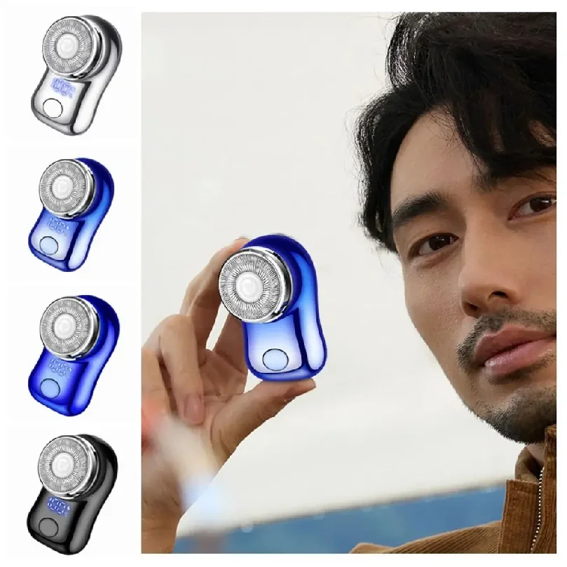 Cordless Mini Electric Shaver USB Rechargeable Waterproof Electric Beard Shaver Lightweight Portable Men's Beard Trimmer