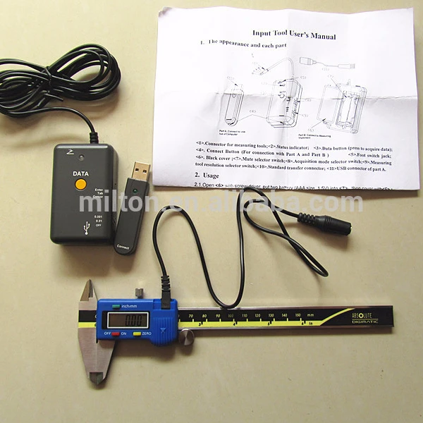 Wireless data output Computer interfaces for digital caliper ,indicator micrometer