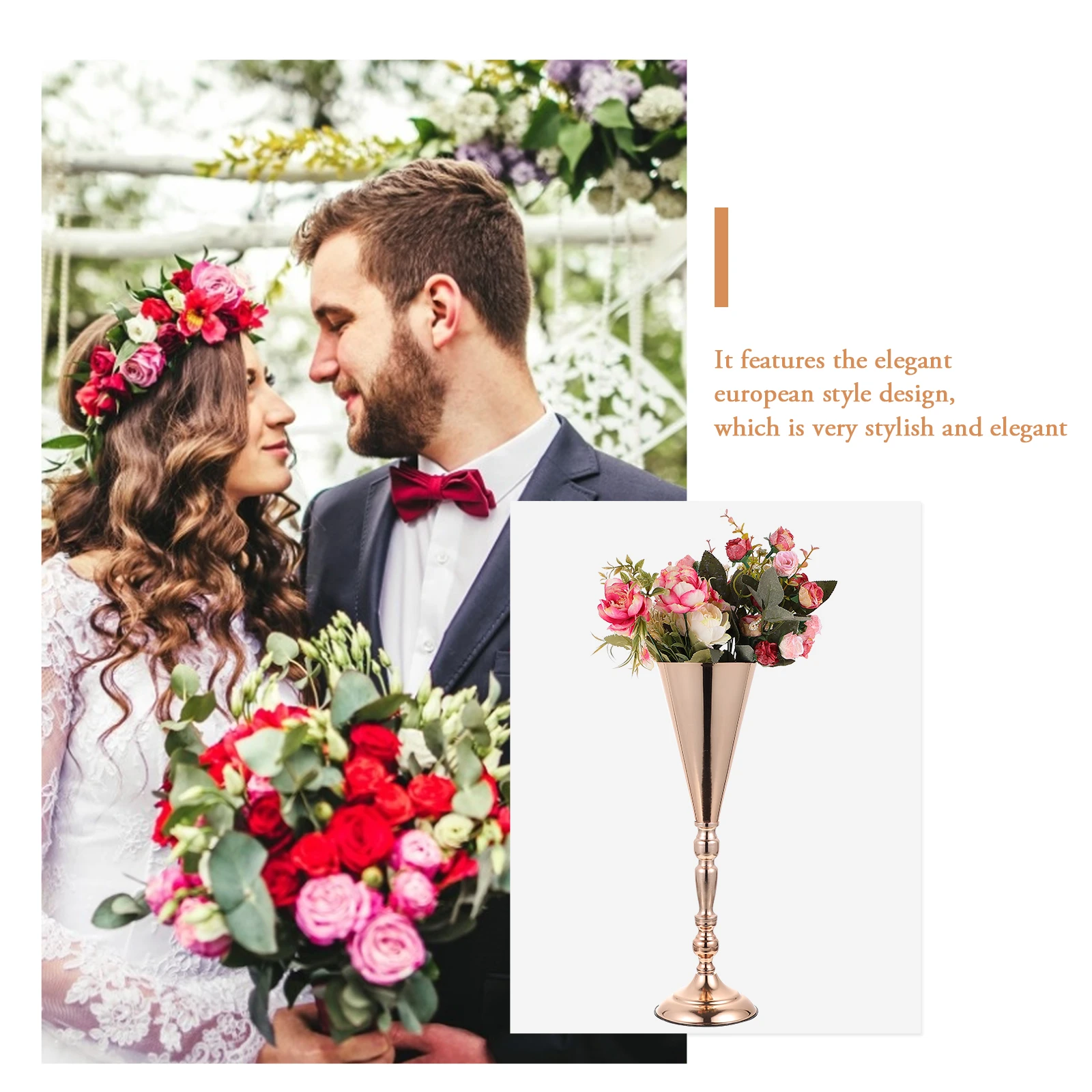 

Centerpieces for Wedding Reception Dining Room Table Decor Flower Vase Holder Decoration