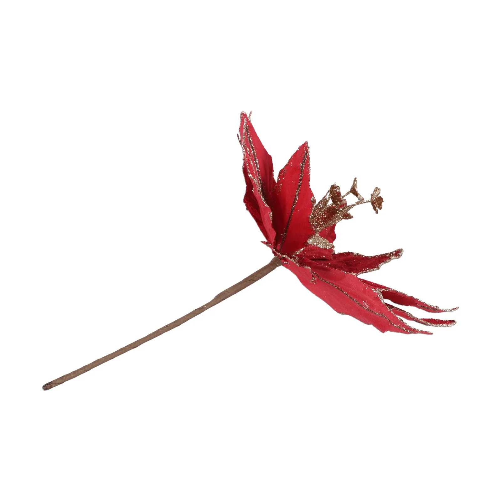 

1pc 28cm Glitter Artificial Christmas Flowers Xmas Tree Ornaments Merry Christmas Decorations Natal Navidad Happy New Year 2025