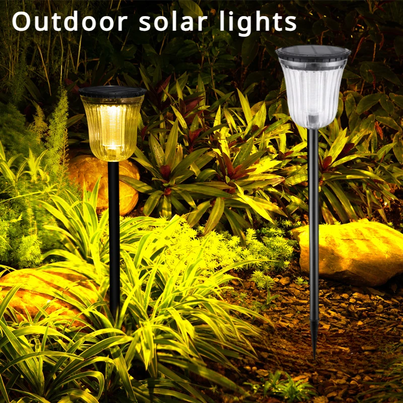 

Outdoor Solar LED Warm White Light Waterproof Garden Lawn Courtyard Decoration High Brightness Landscape Light Path