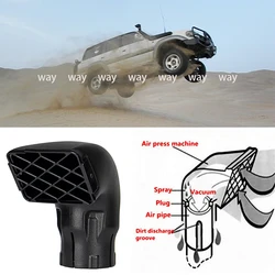 1Pc Universal 3Inch / 3.5Inch Waterproof Air Intake Snorkel Off Road Replacement Mudding Snorkel Head Air Intake Ram for SUV Car