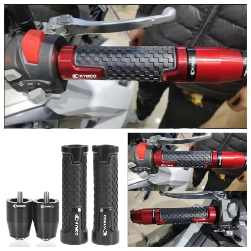 For KYMCO Downtown 125 200 250 300/i 350i k-xct 300 Xciting 250 300 400/i Motorcycle Handlebar Grips Handle Bar Ends Plug