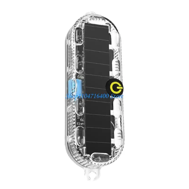 

y1gd Solar Warning Light Vibration Activated Operation Multiple Color Alert System Universal For All Vehicles