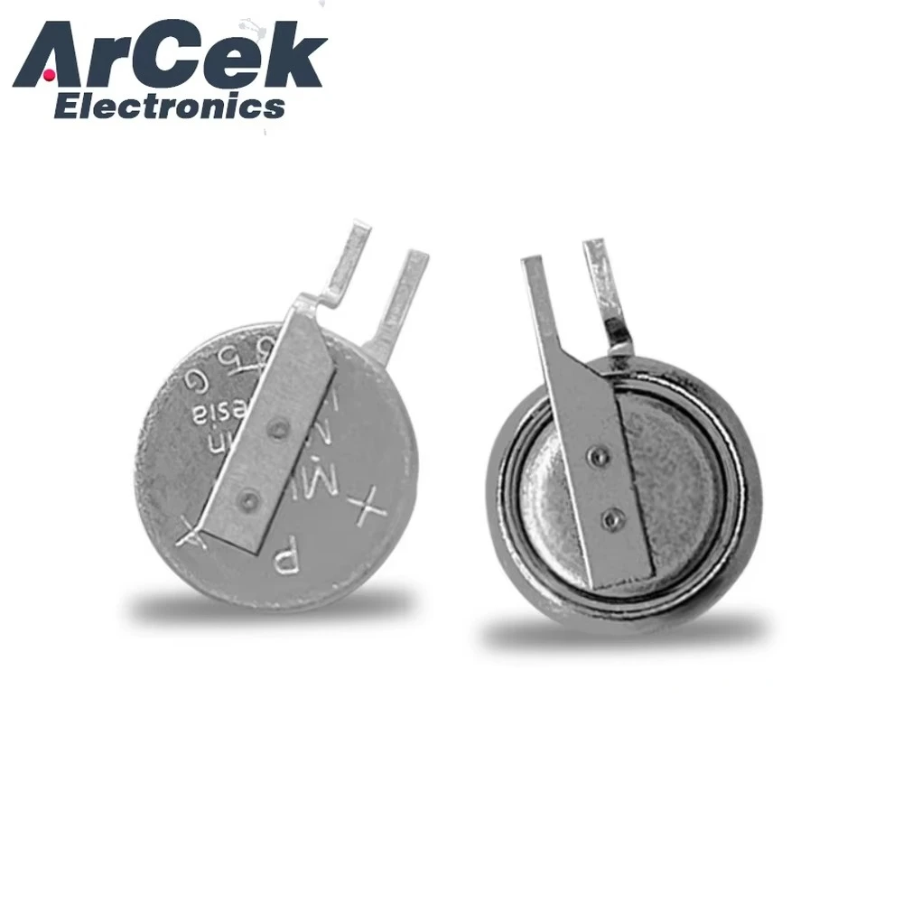 2PCS Brand New Original for Panasonic 3V 5.5mAh ML621 ML621S ML-621S/DN Rechargeable RTC Battery with Pins Plug Camera Computer