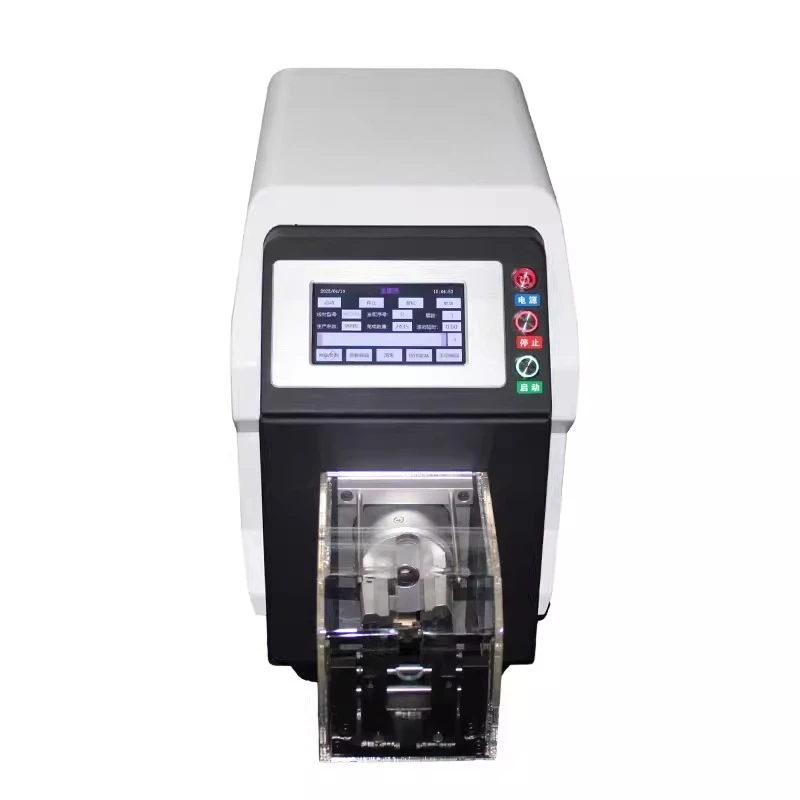 Semi Automatic Coaxial Cable Stripping Machine RF Antenna Shielded Wire Rotary Peeler For Charging Pile Automotive Harness