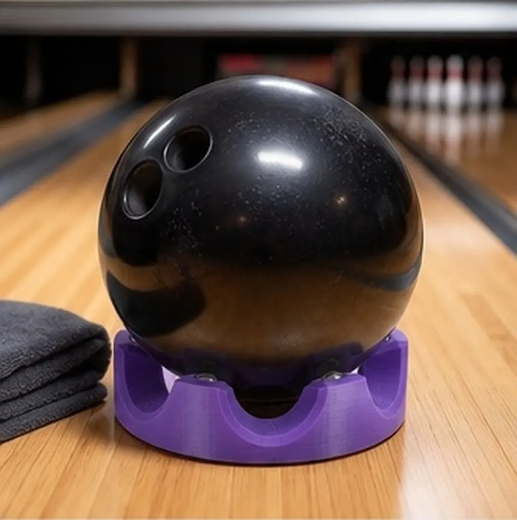 Bowling Ball Spinners Cup Universal 360 Rotating Ball Holder with Swivel Stand Non-Slip Base for Polishing Cleaning Maintenance