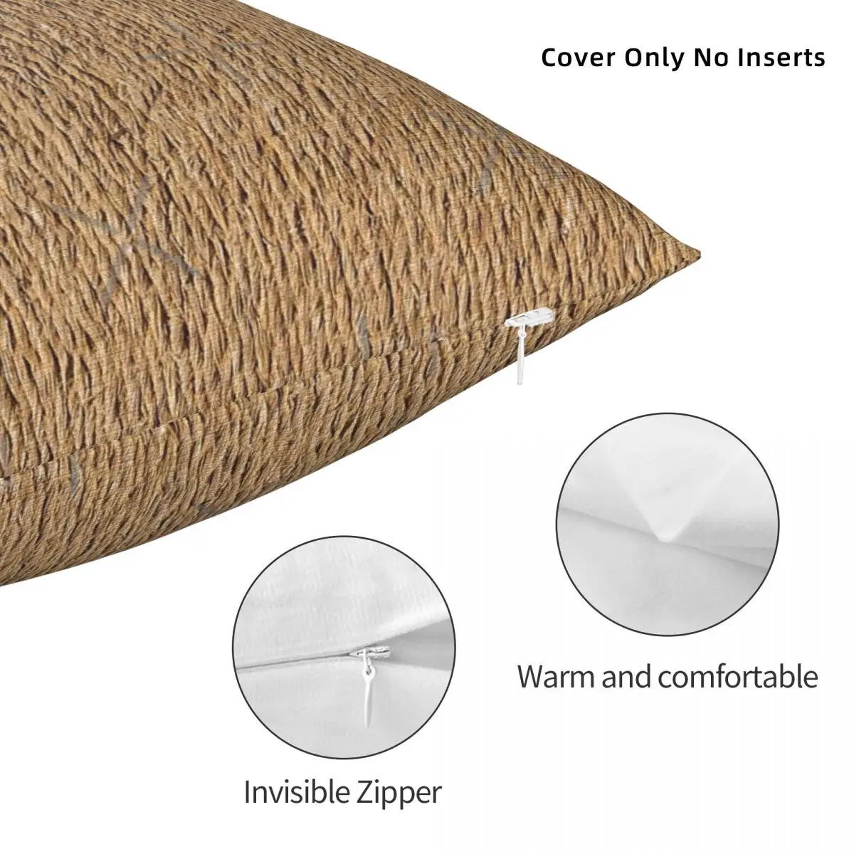 Rough Brown Jute Rope Background Texture A Pillow Case