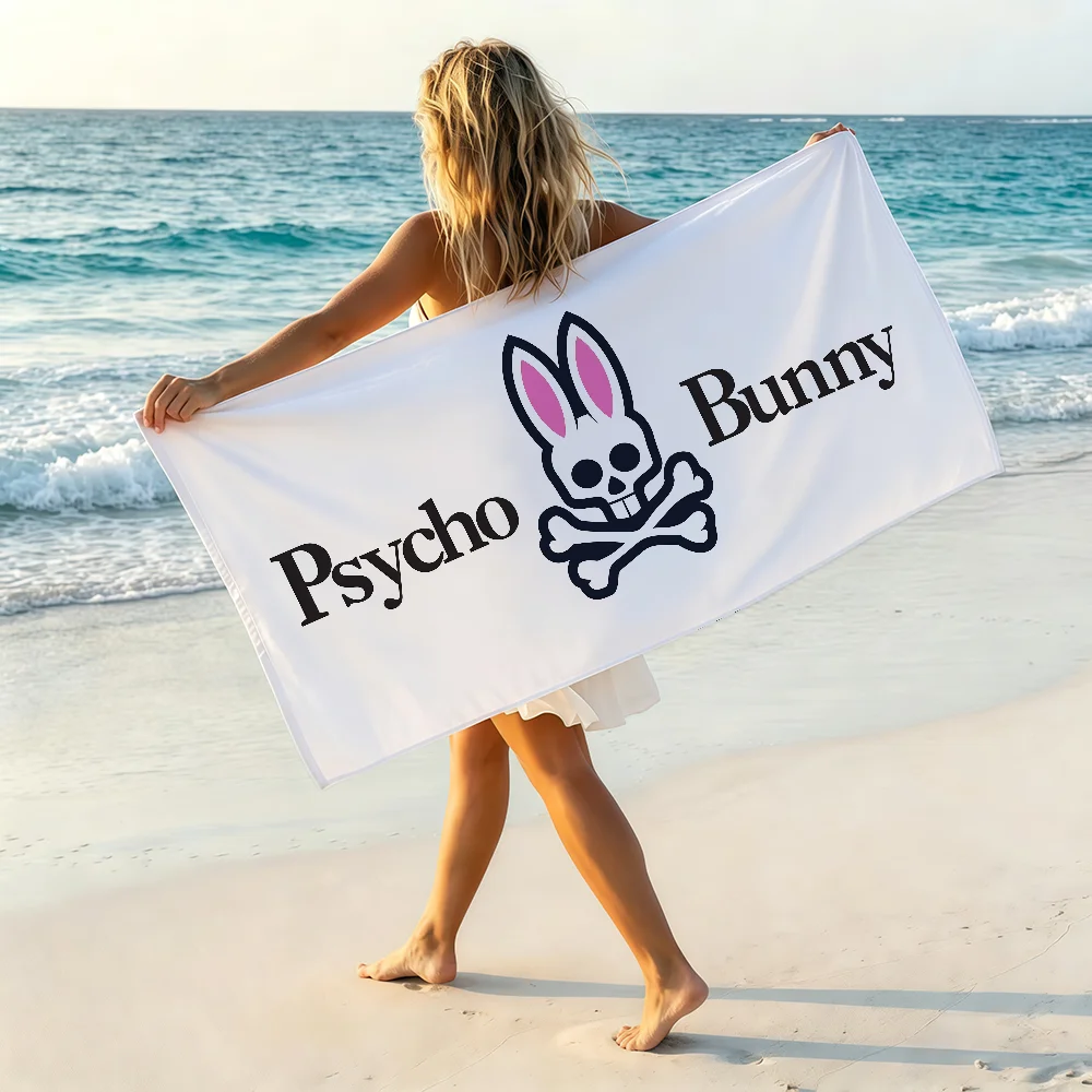 Luxury Fashion P-Psycho Bunny Towel Soft Pool Gift For Travel Gym Shower Camping Quick Dry Sports Beach Towel