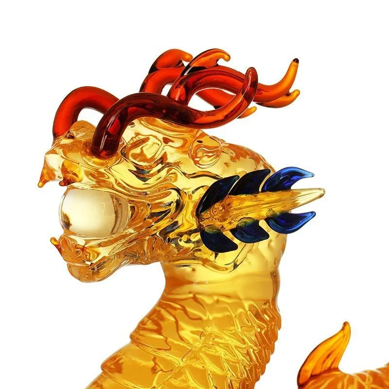 Dragon shaped Chinese Zodiac whiskey decanter Glass Alcohol Bottle for Liquor Scotch Bourbon Gifts for Men Him 1000ML - Image 4