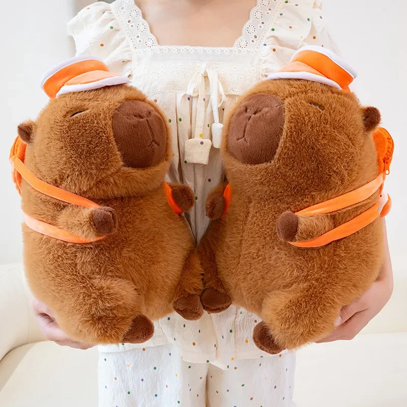 26/35/50 cm Cartoon Capybara Plüsch Spielzeug Basketball Rucksack Capybara Stofftier Capybara Plüschtiere Schöne Puppe Geschenke mädchen