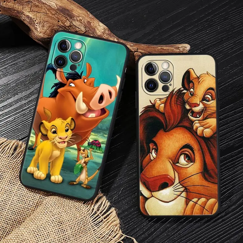 Funda For iphone 15 Pro Max Case For iPhone 14 11 12 13 Mini 15 Pro 14Plus XS 7 8 SE Case Soft Cover The Lion King HAKUNA MATATA