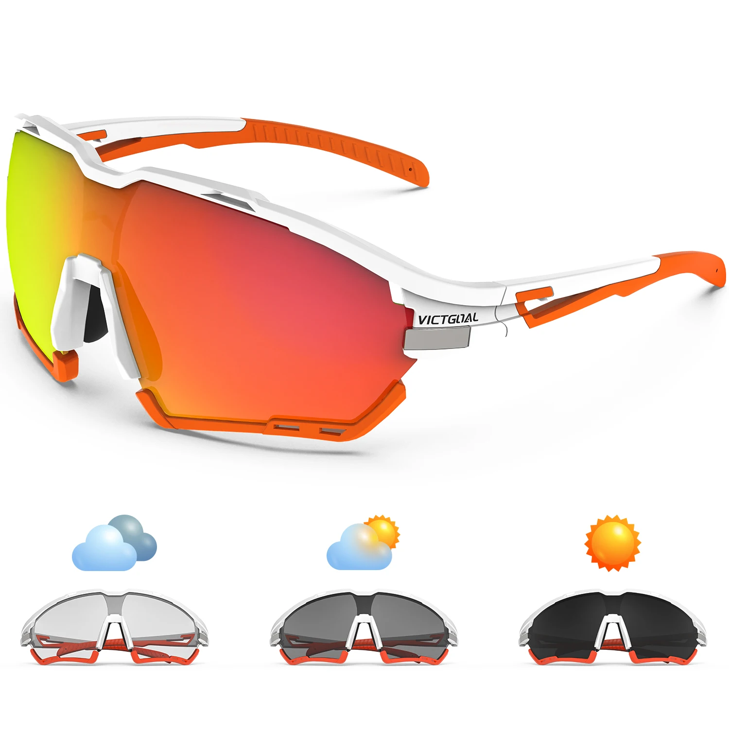 

VICTGOAL Cycling Sunglasses Photochromic Glasses Polarized Bicycle Eyeglasses Men Women MTB Sports Goggles Bike Accessories
