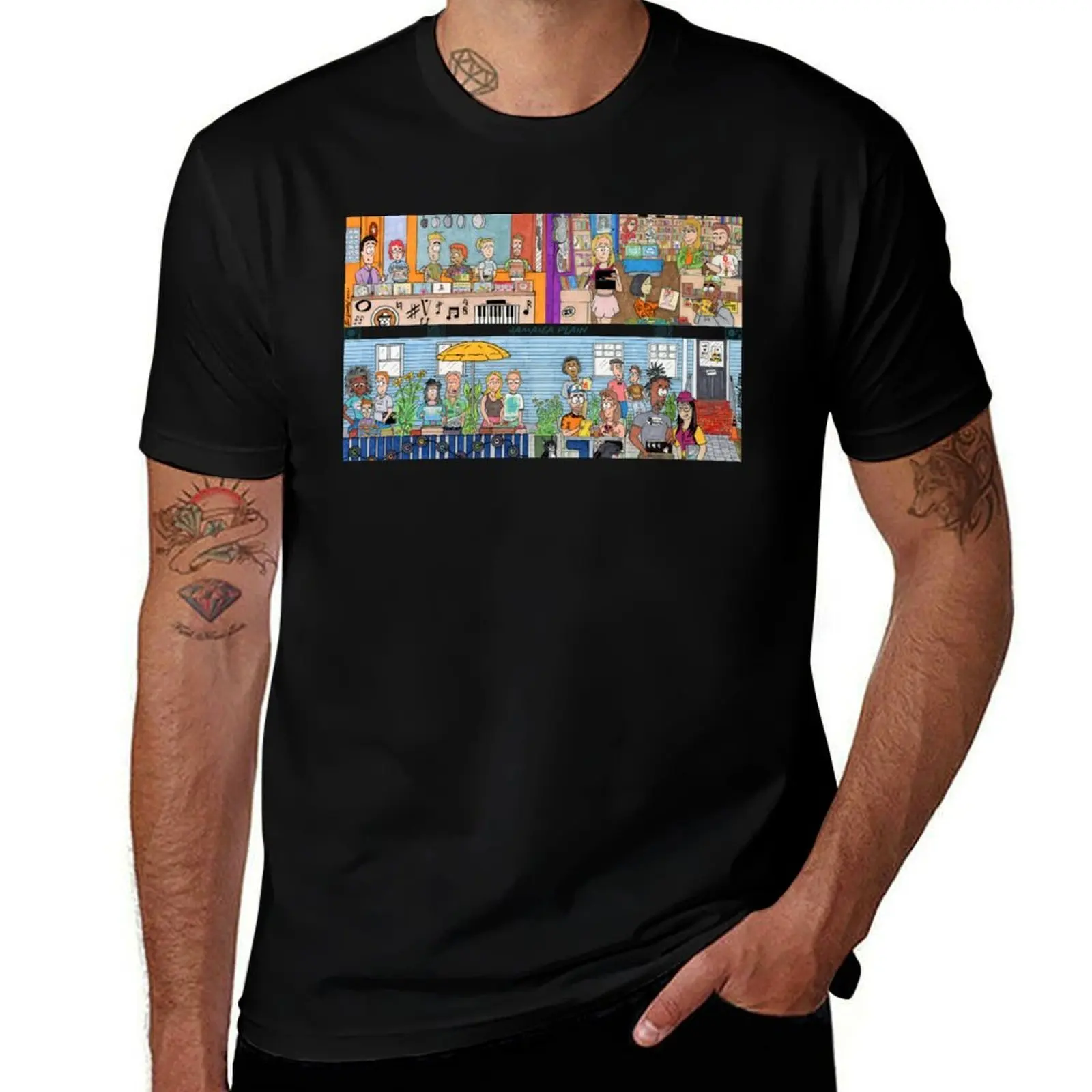 

Jamaica Plain People & Music T-Shirt man tshirt t shirt man luxury T-Shirt