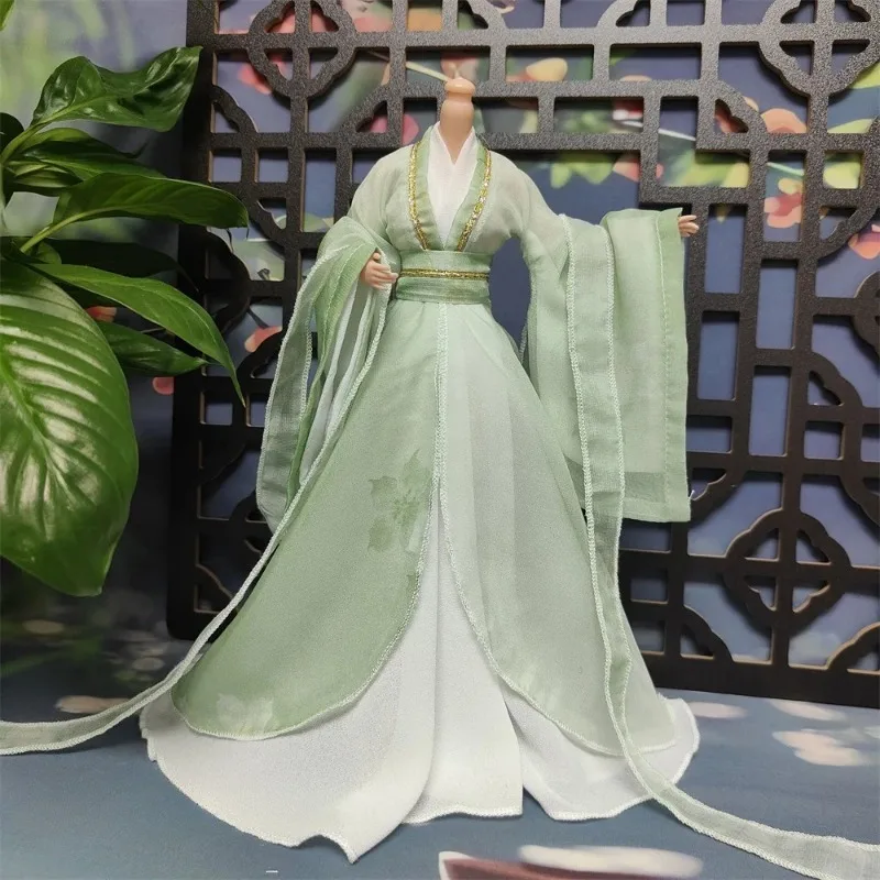 1/6 Maßstab Chinesisches Hanfu-Kleid im antiken Stil mit weiten Ärmeln und trägerlosem Design für 12'' TBL BJD Actionfigur-Körpermodell – Detail 2