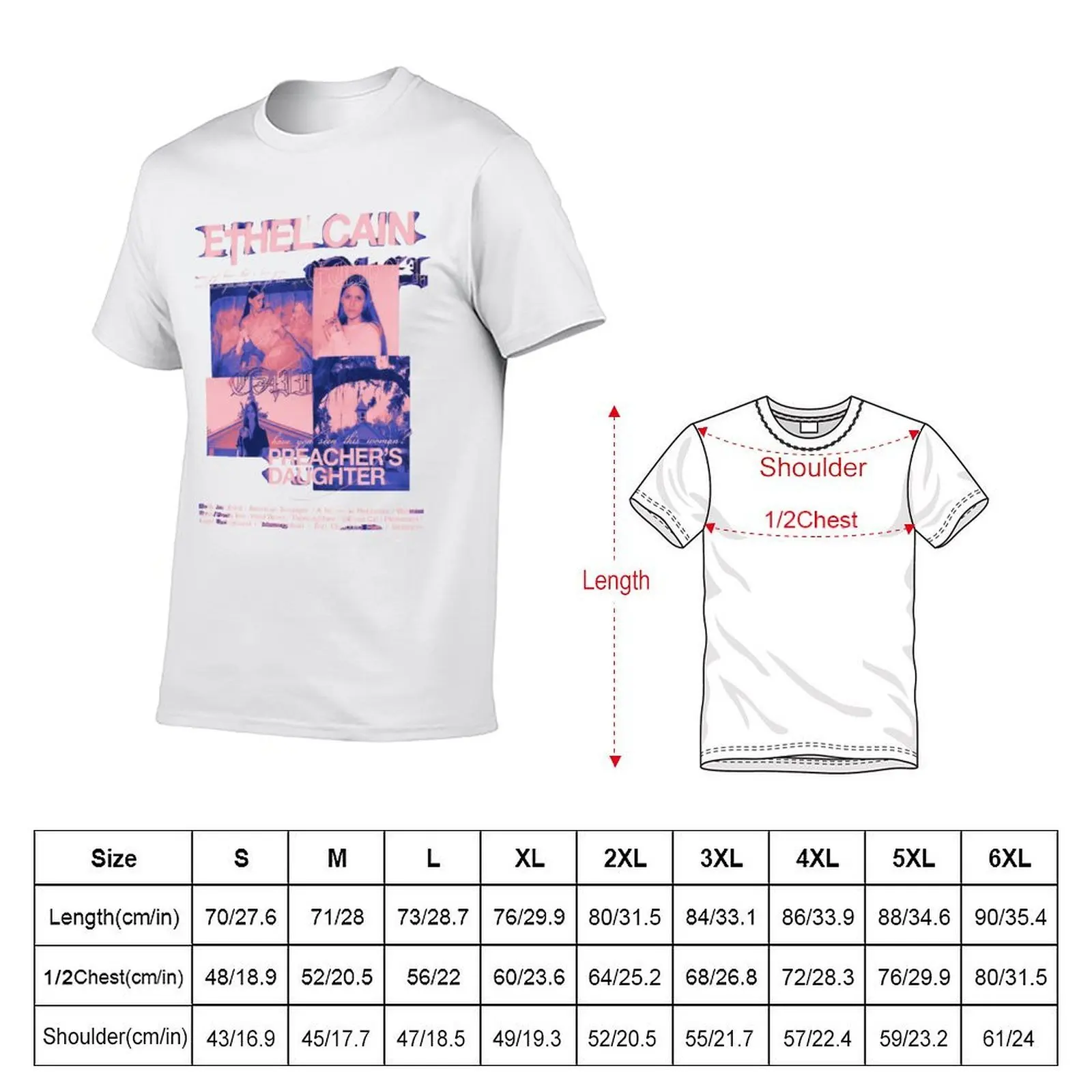 Ethel Cain Preachers Daughter T-Shirt man t shirts high quality luxury brand anime t shirts oversize T-Shirt