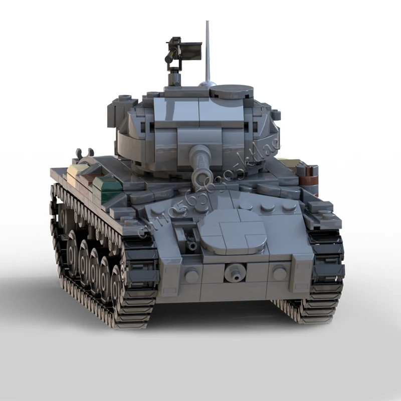 550 قطعة MOC Chaffee M24 خزان خفيف نموذج اللبنات لتقوم بها بنفسك الطوب الإبداعية الجمعية مجموعات الالعاب للأطفال مفاجأة هدية عيد ميلاد