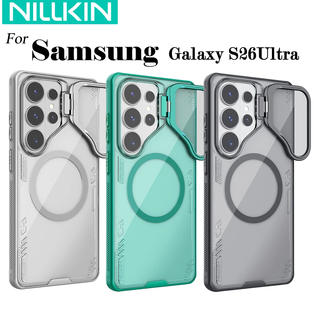 

Nillkin For Samsung Galaxy S26 Ultra Iceblade Prop Magnetic Case Lens Camera Stand Protective Back Cove