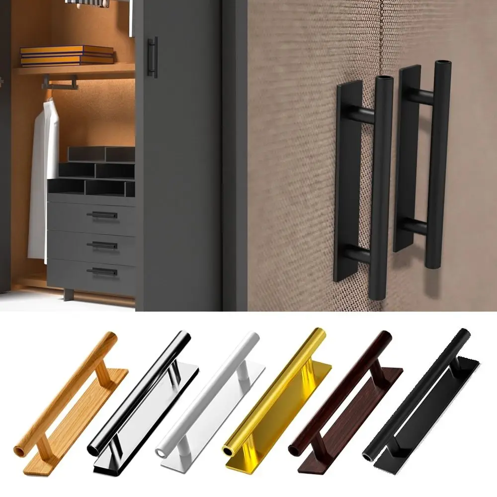 New ABS Self-adhesive Door Wardrobe Handle Window Cabinet Drawer Handles Organizer Paste Open Sliding Door Knob Auxiliary Device