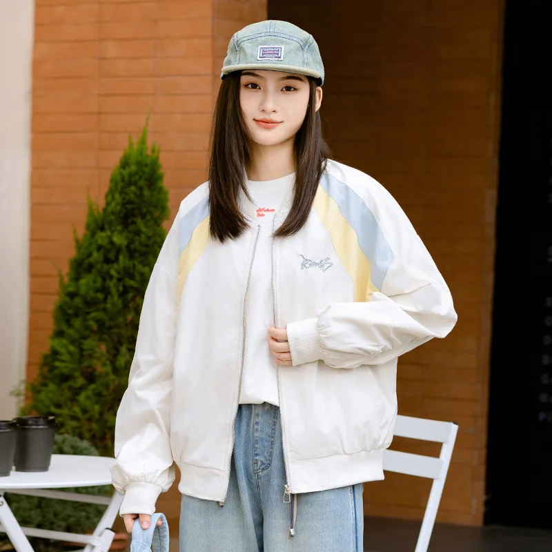 Novo sle estudante do ensino médio jaet primavera outono beisebol orm grandes crianças adolescentes faculdade sle topo na moda algodão redondo ne