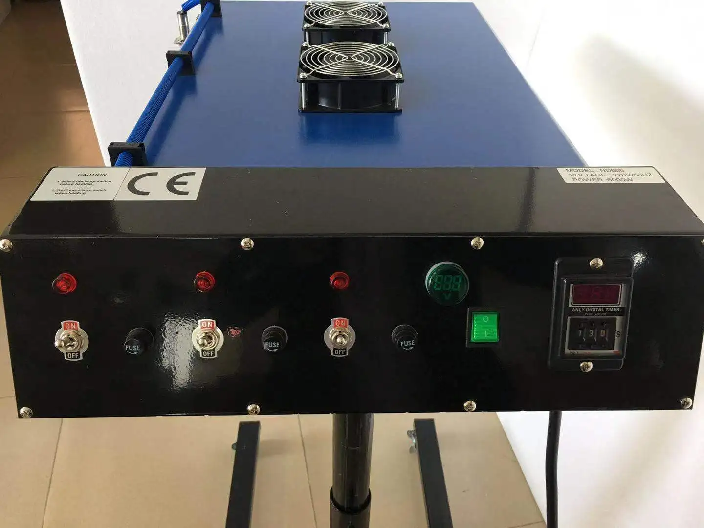 Hebei Doyan 6000W Automatic Stand Up IR With Sensor T Shirts Screen Printing Flash Cure Dryer