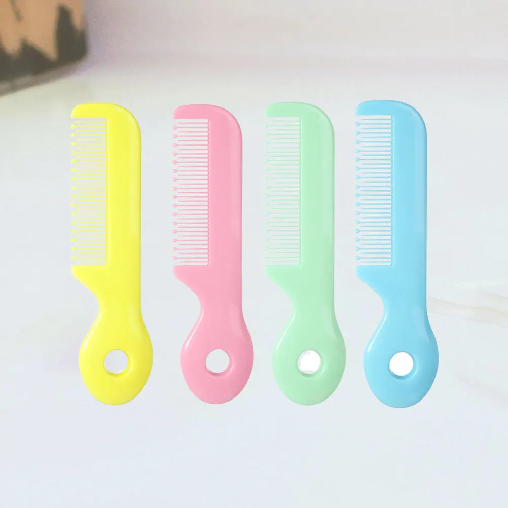 

4 шт. расческа для младенцев, гипоаллергенный АБС-пластик, легкий маленький размер, идеальный инструмент для чистки детей для нежных волос