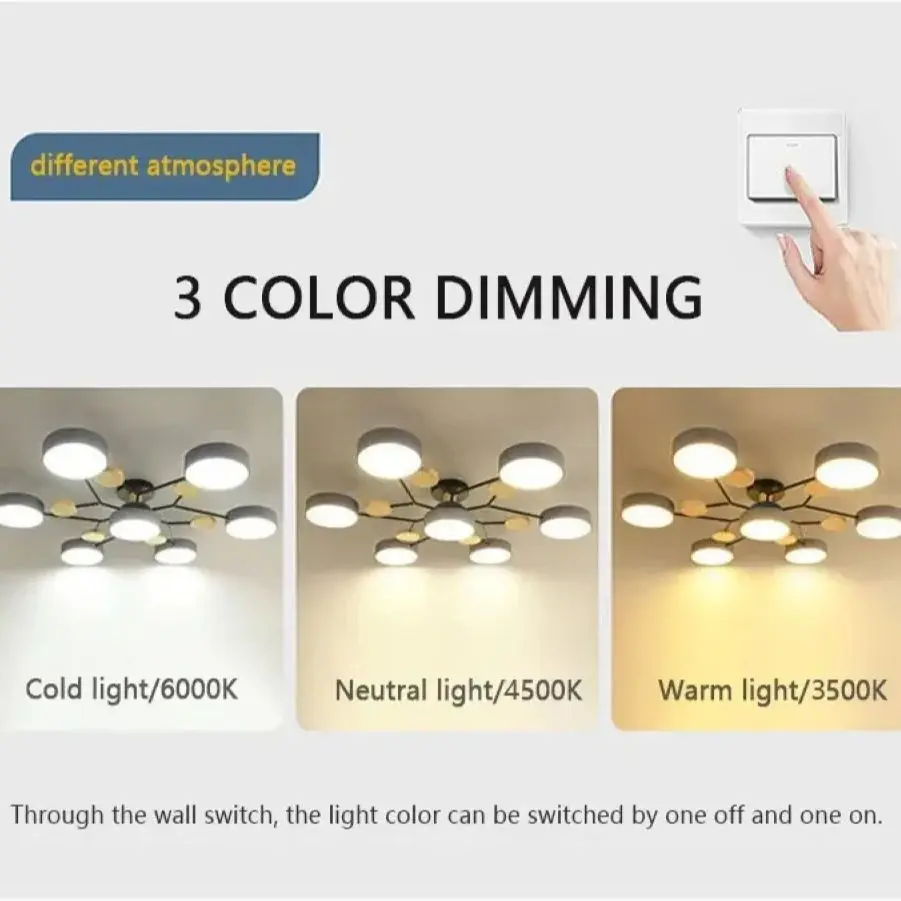 Nordic Ceiling Lamp Round Pendant Light Modern Ceiling Chandelier Bedroom for Restaurant Kitchen Home Decorative Minimalist Lamp