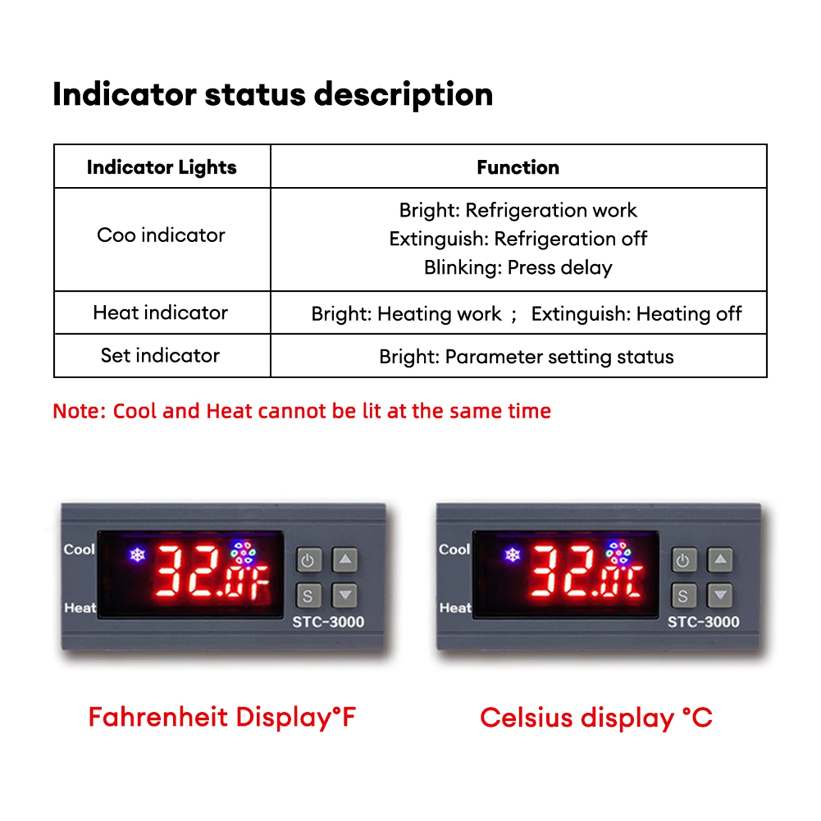DC12V DC24V AC110-220V LED Digital Thermostat for Incubator Temperature Controller Thermostat regulator Relay Heating Cooling