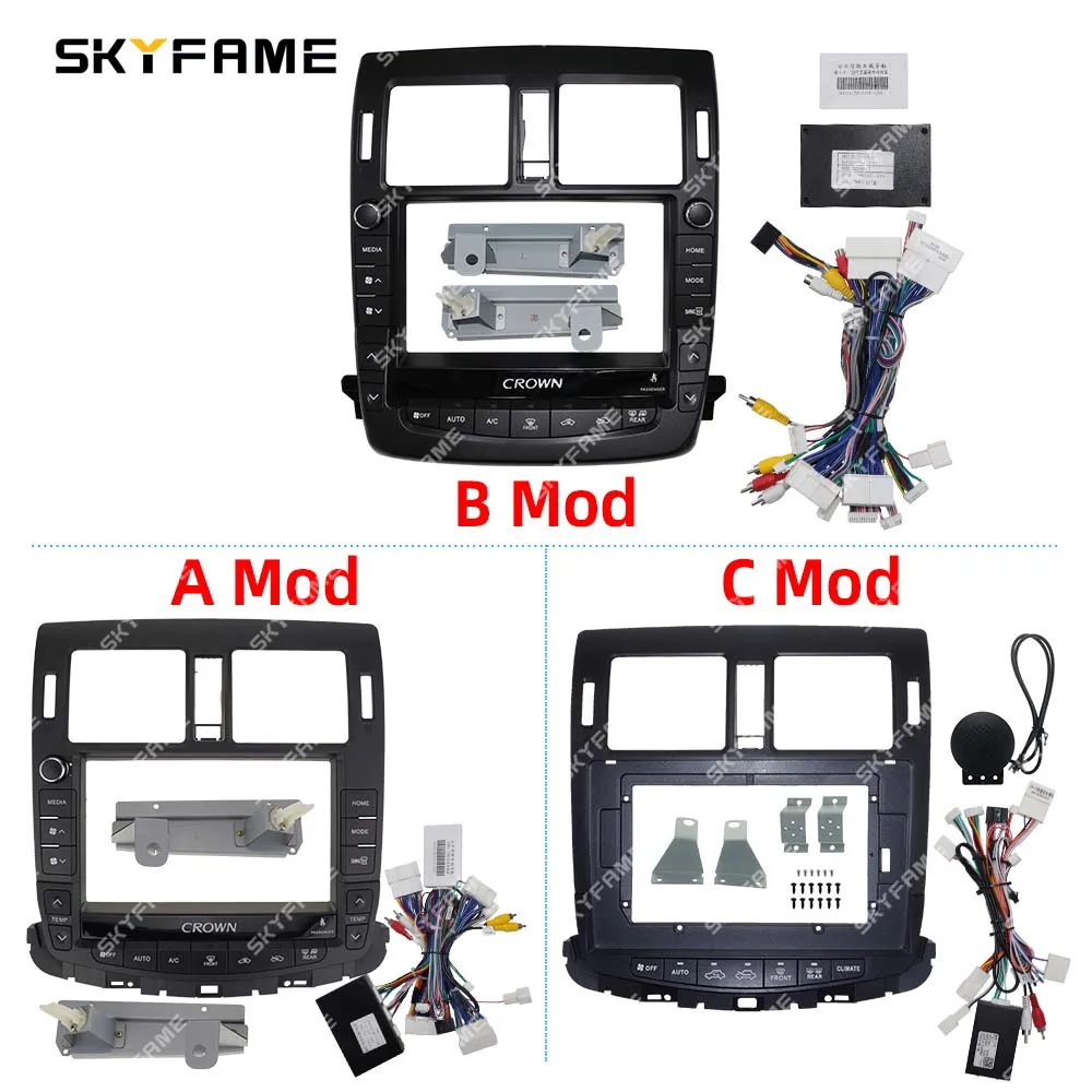 

SKYFAME для Toyota Crown 13, автомобильная рамка, лицевой адаптер, декодер Canbus Box, Android-радио, комплект панели для установки приборной панели