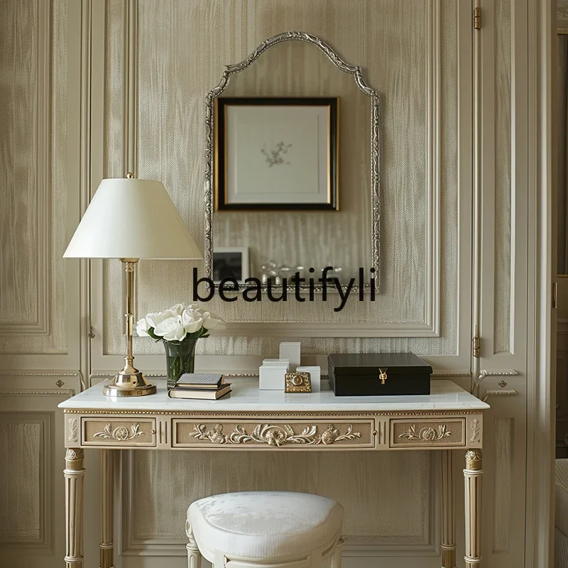 

2003Французское косметическое зеркало в стиле ретро, классическое настенное зеркало из кованого железа, входное зеркало для гостиной