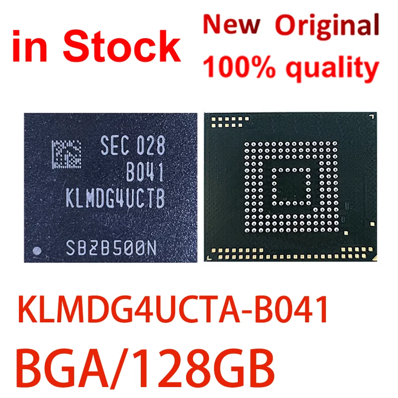 

(1 шт.) 100% Новинка Φ KLMDG4UCTA B041 BGA153 128 ГБ 5,1 для EMMC Nand Flash IC чипсет