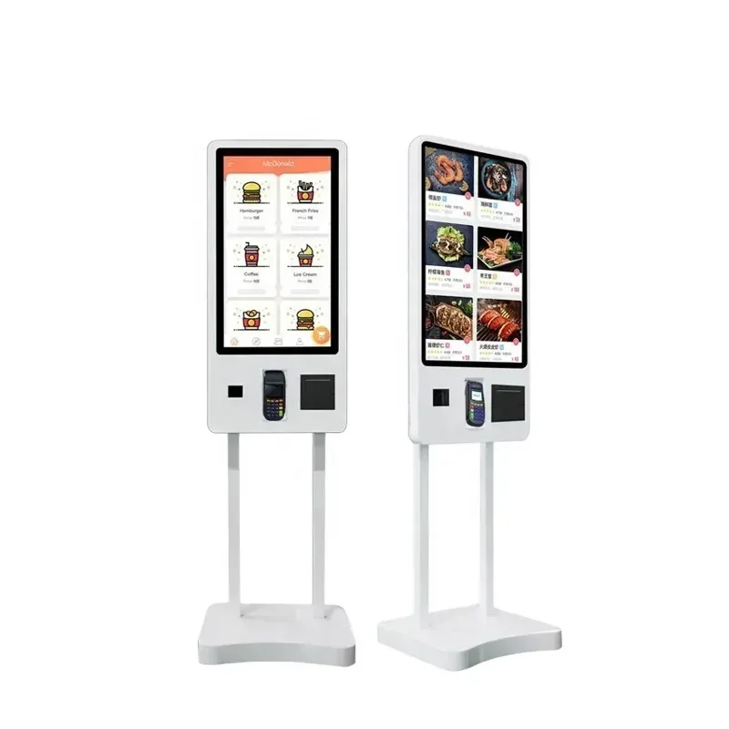 Self-service Ordering Kiosk Equipment Display Advertising Touch Screen Kiosk Indoor Floor Standing LCD Touchscreen Kiosk SDK