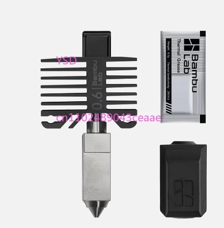 

3D Printer Hardened Steel Nozzle Assembly Hot End 0.4/0 6/0.8 mm