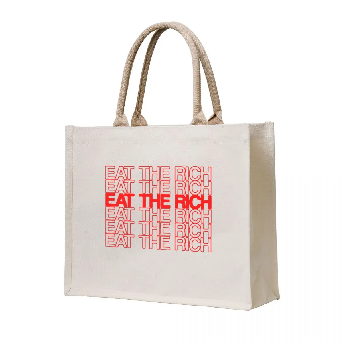

EAT THE RICH Tote Bag Cloth bag reusable shopping bags ecological bags