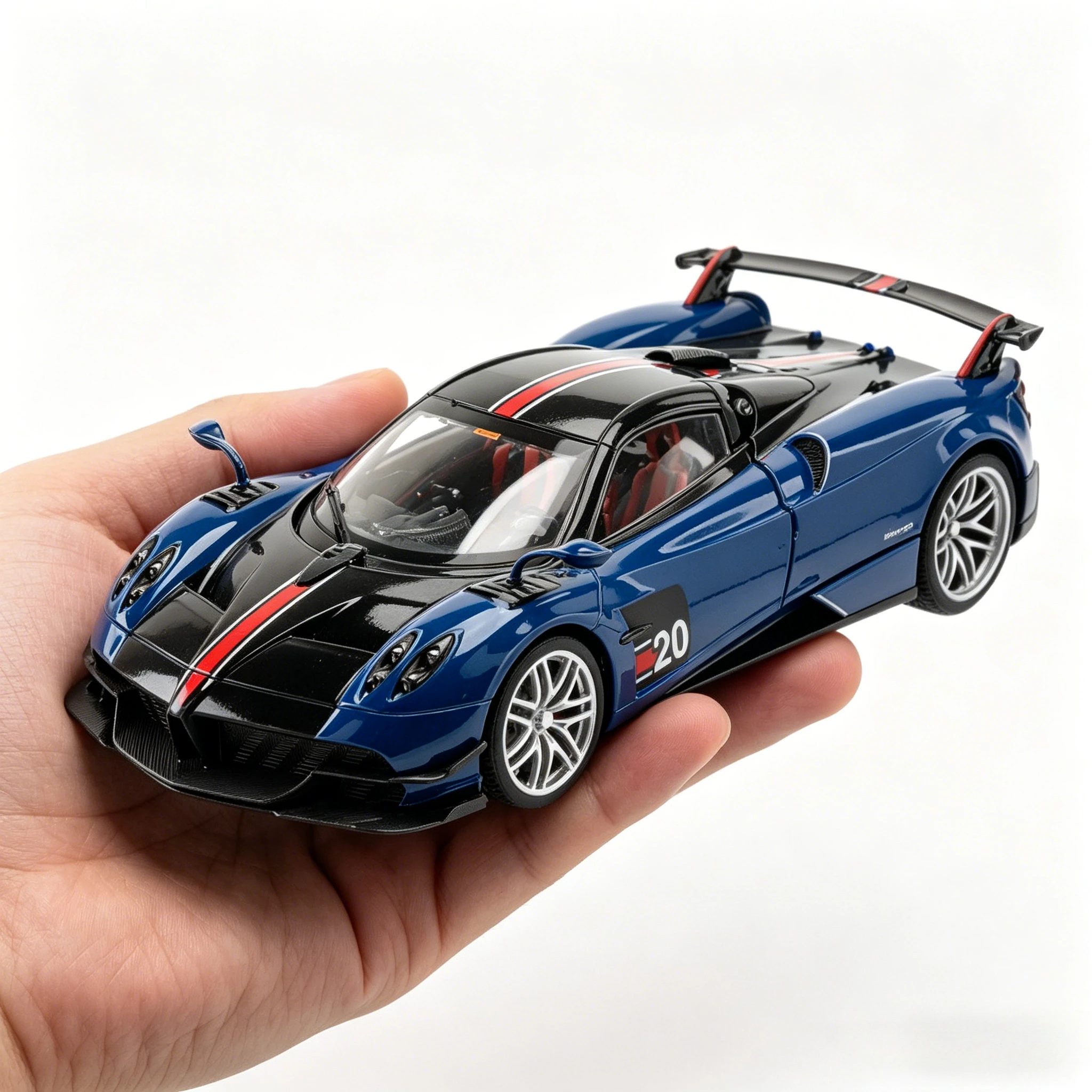 new-1-18-huayra-bc-sports-car-alloy-diecast-model-toys-sound-light-pull-back-doors-opened-vehice-boys-gifts