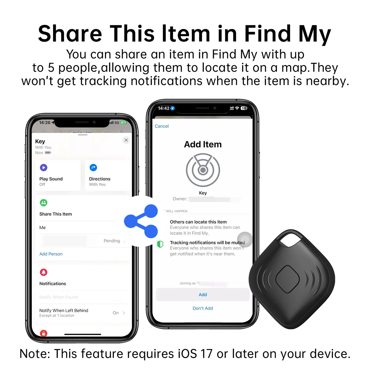NEW Smart Bluetooth Tracker Key Finder bike/Bag Anti-Lost Tracker for Apple iOS System Find My APP Item Locator Smart Tag