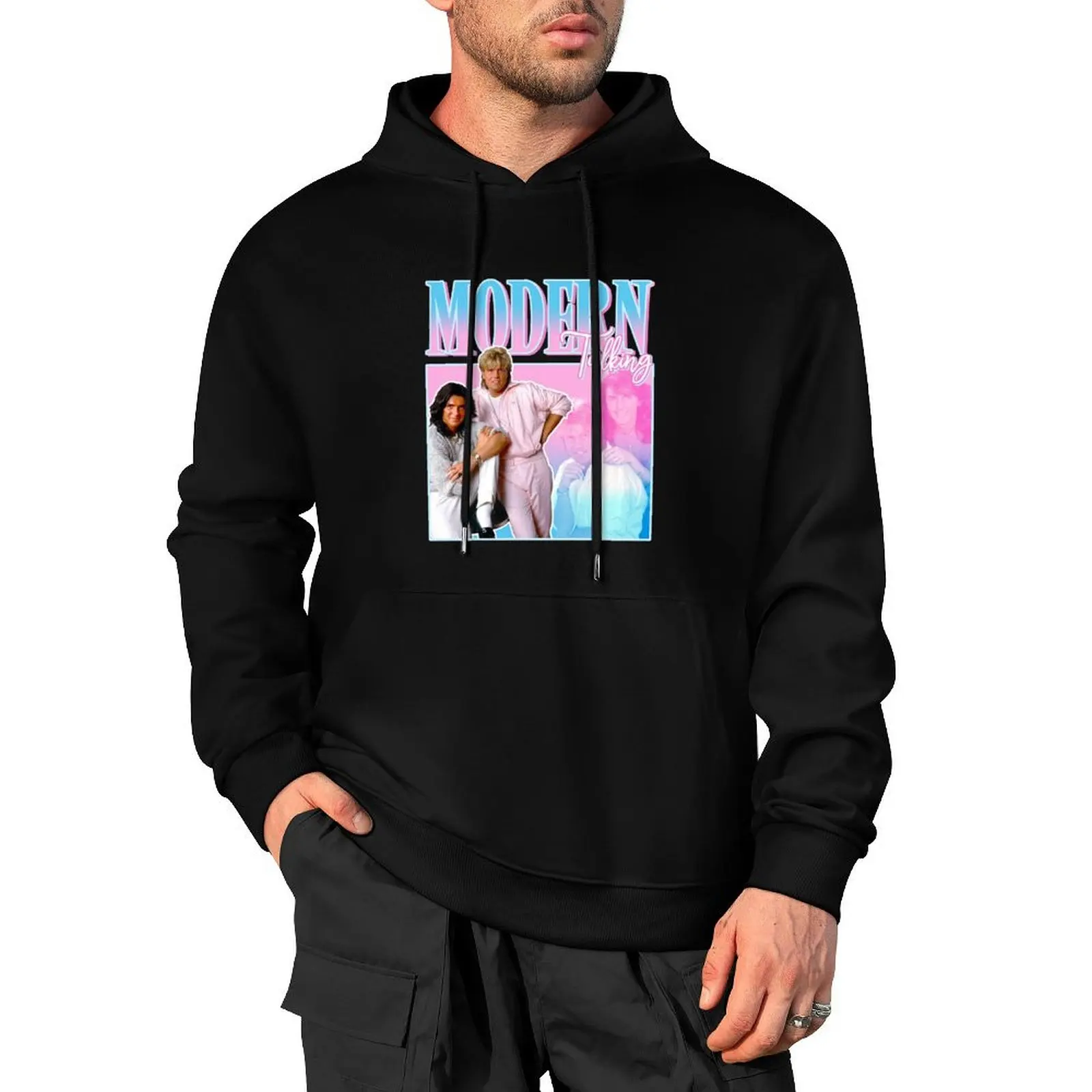 

Modern Talking Y2K Vintage Pullover Hoodie korean style clothes winter clothes mens clothing new in hoodies & sweatshirts