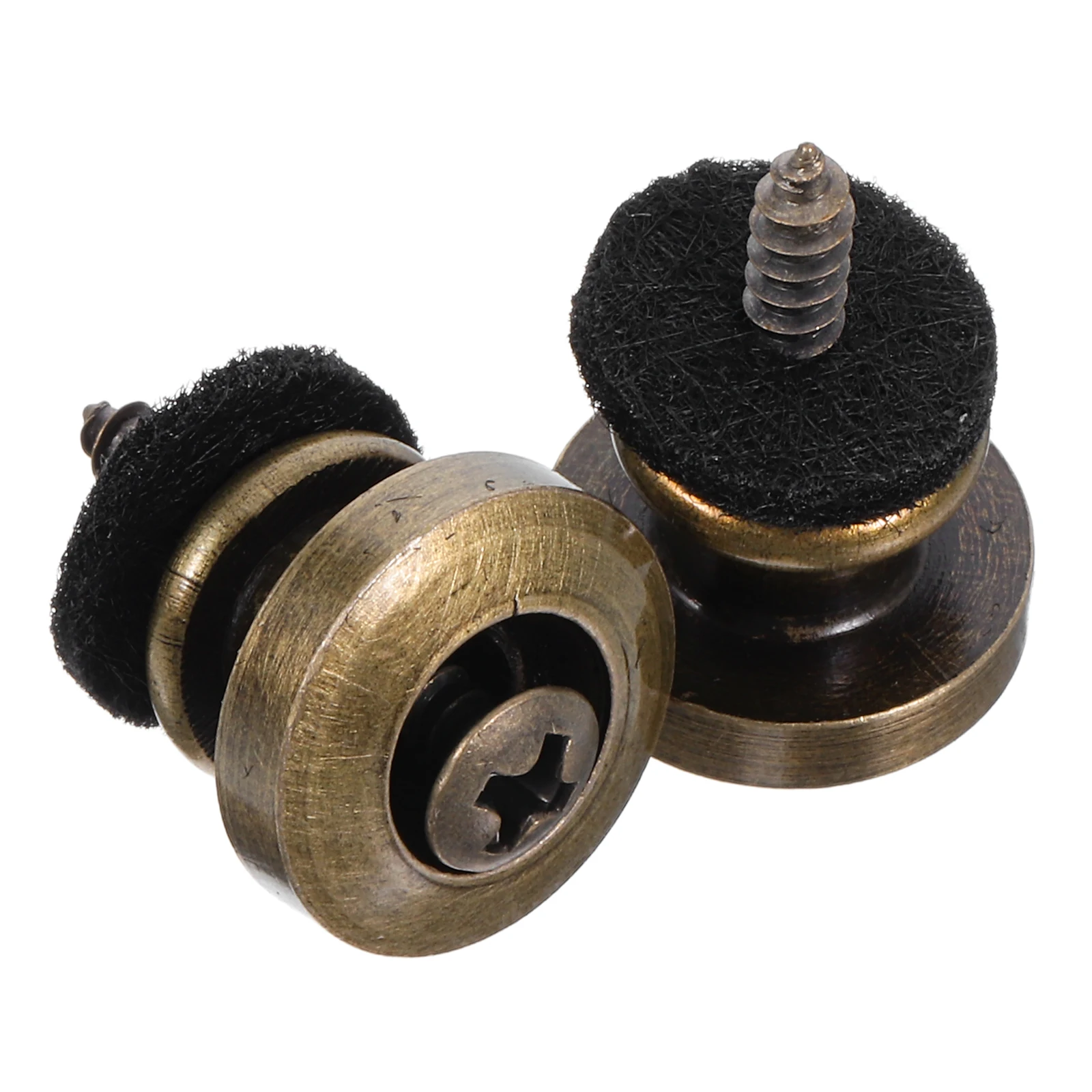 

2pc Guitar Strap Locks Sturdy Wear-resistant Metal Acoustic Electric Bass Locking Buttons Black Professional Players