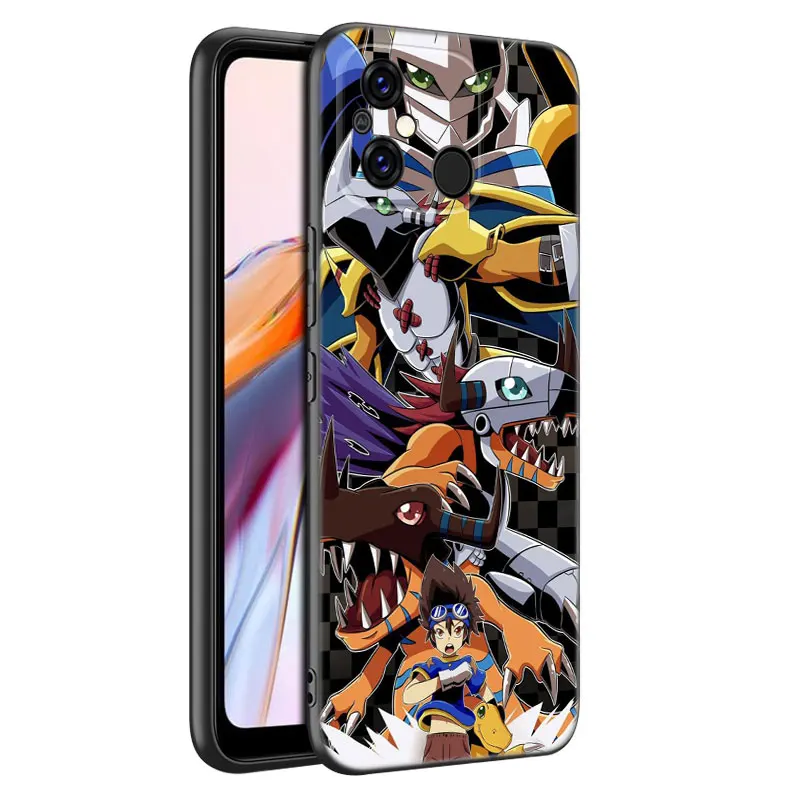 Digital Monster Digimon Phone Case For Xiaomi Redmi 11 Prime 11A 12C 13C A1 A2 Plus 12 4G 10 5G 8A 9A 10A 9C 10C 9i 12R Note 9T