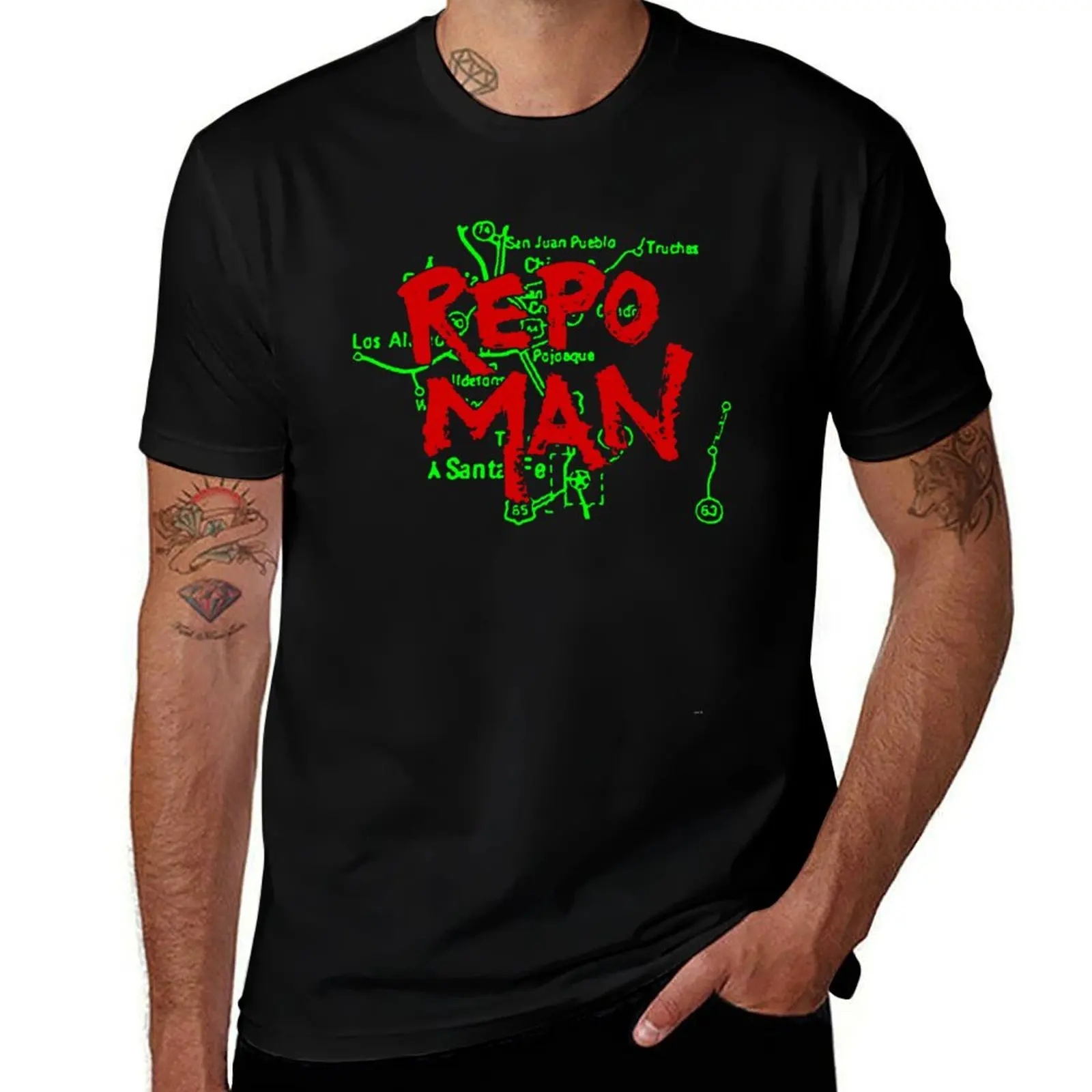 repo man T-Shirt plain sports fans custom shirt men graphic t shirts