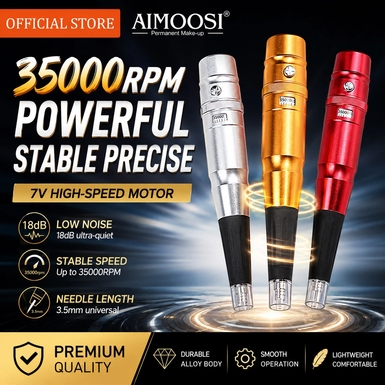 AIMOOSI Traditional Tattoo Machine Pen Universal Permanent Makeup Tattoo Gun For Eyebrow Lip Microblading Professional Body Art