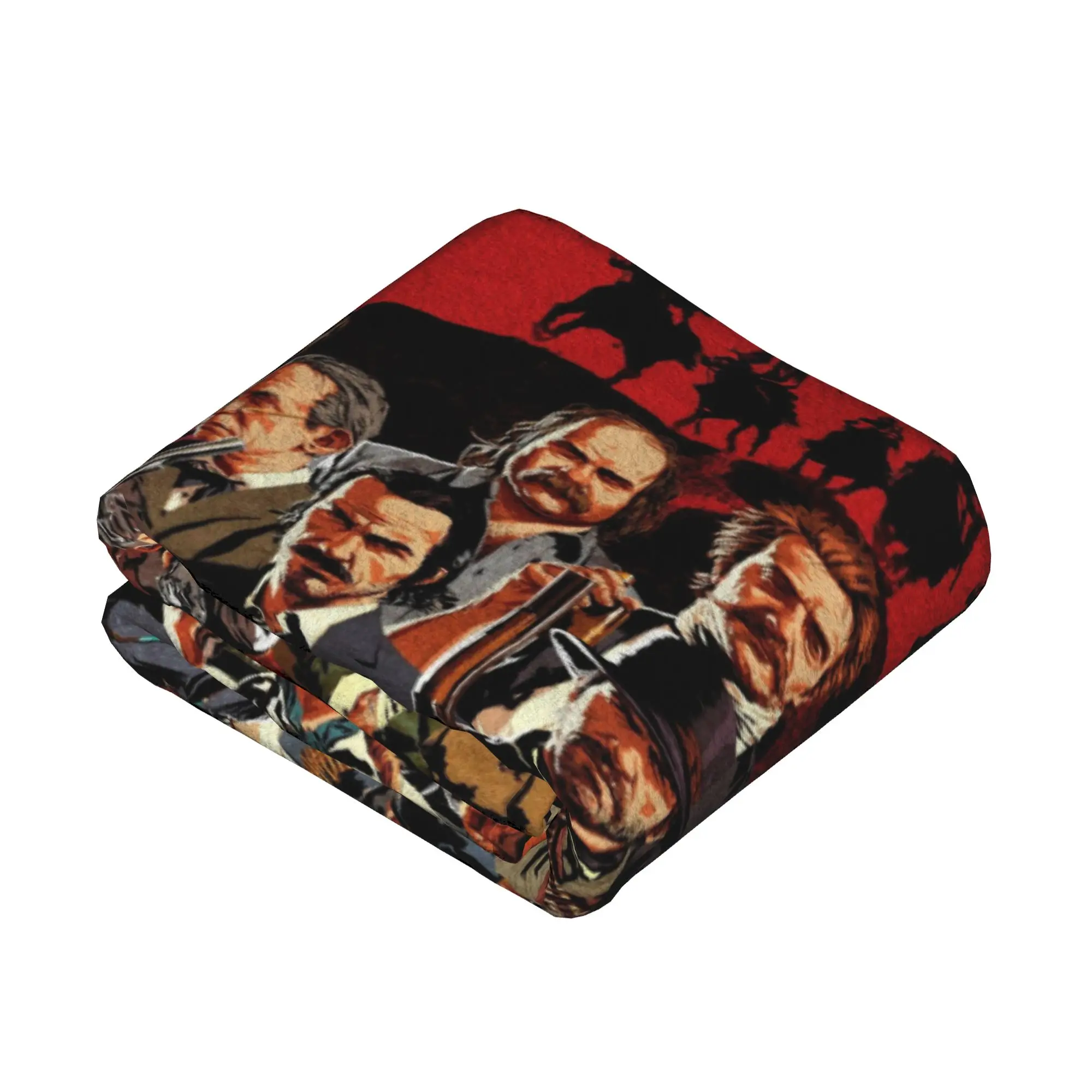 Reds Deads Game Redemptions Blankets Coral Fleece Spring Autumn John Jack Arthur Soft Throw Blankets for Sofa Bedding Throws