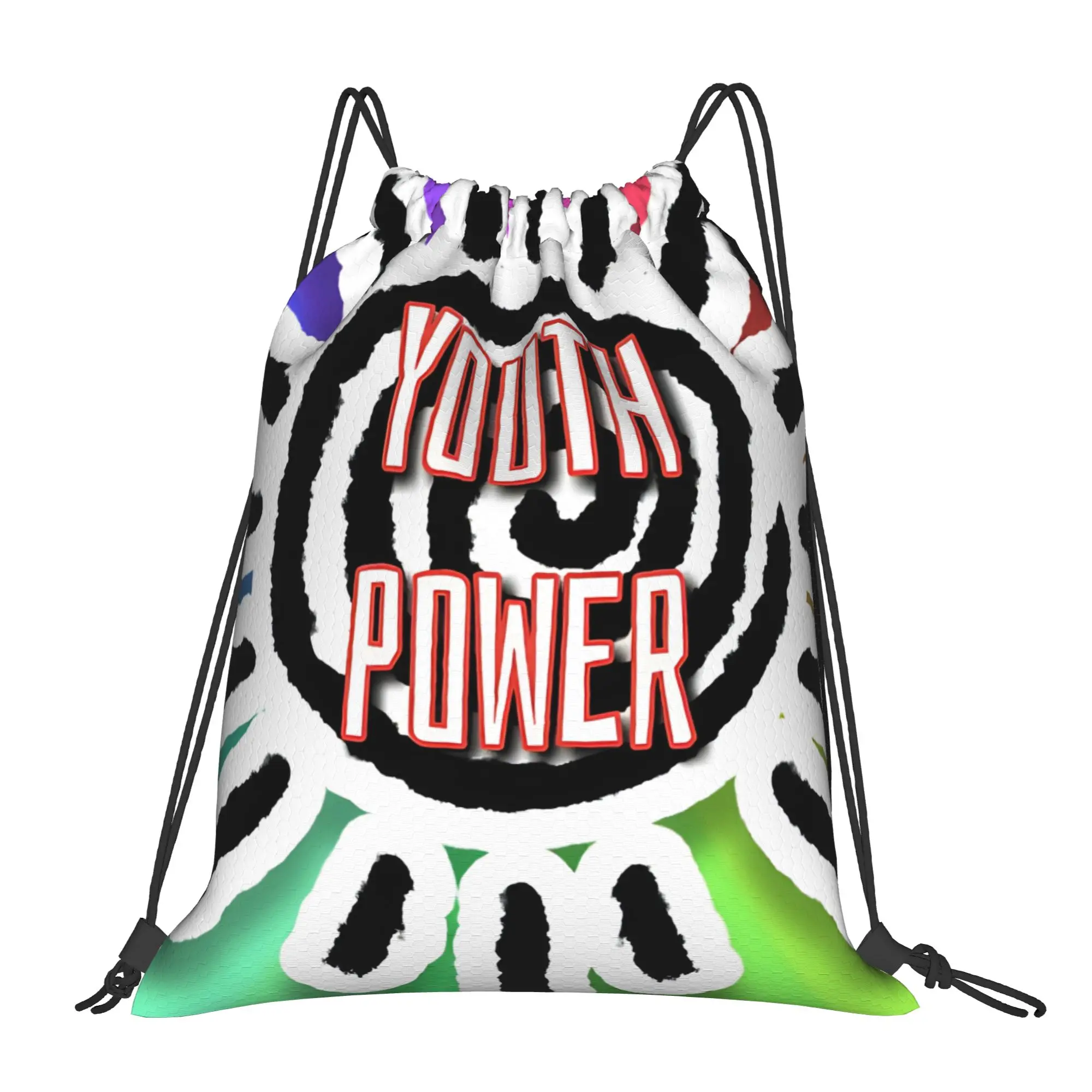 Youth Power  Youth Day Portable Sports Drawstring Bags Riding gym Backpack gift Storage Sack Lightweight Backpacks