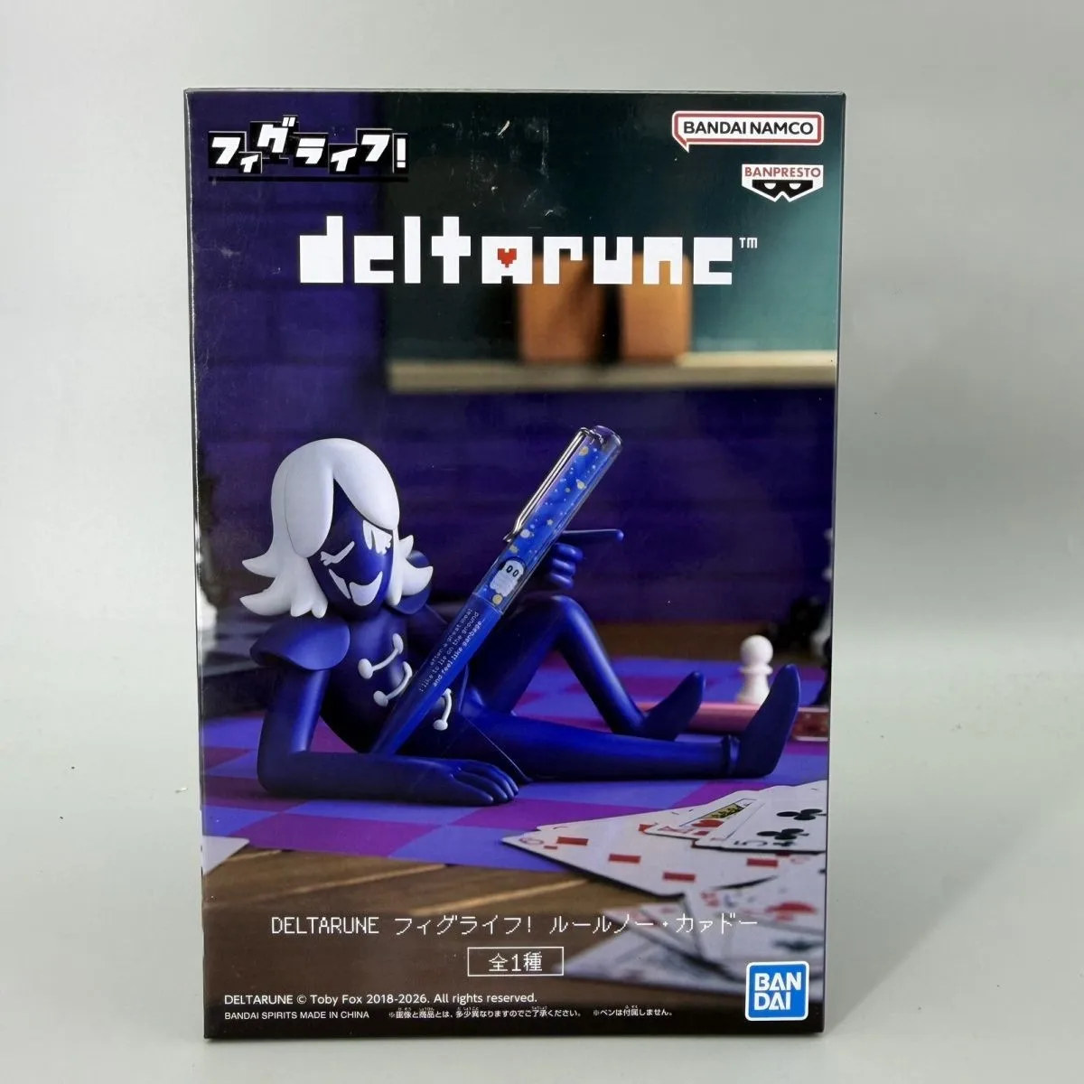 Оригинальная коллекционная фигурка BANPRESTO Bandai DELTARUNE Roulxs Kaard FigLife, модель аниме-персонажа, подарок