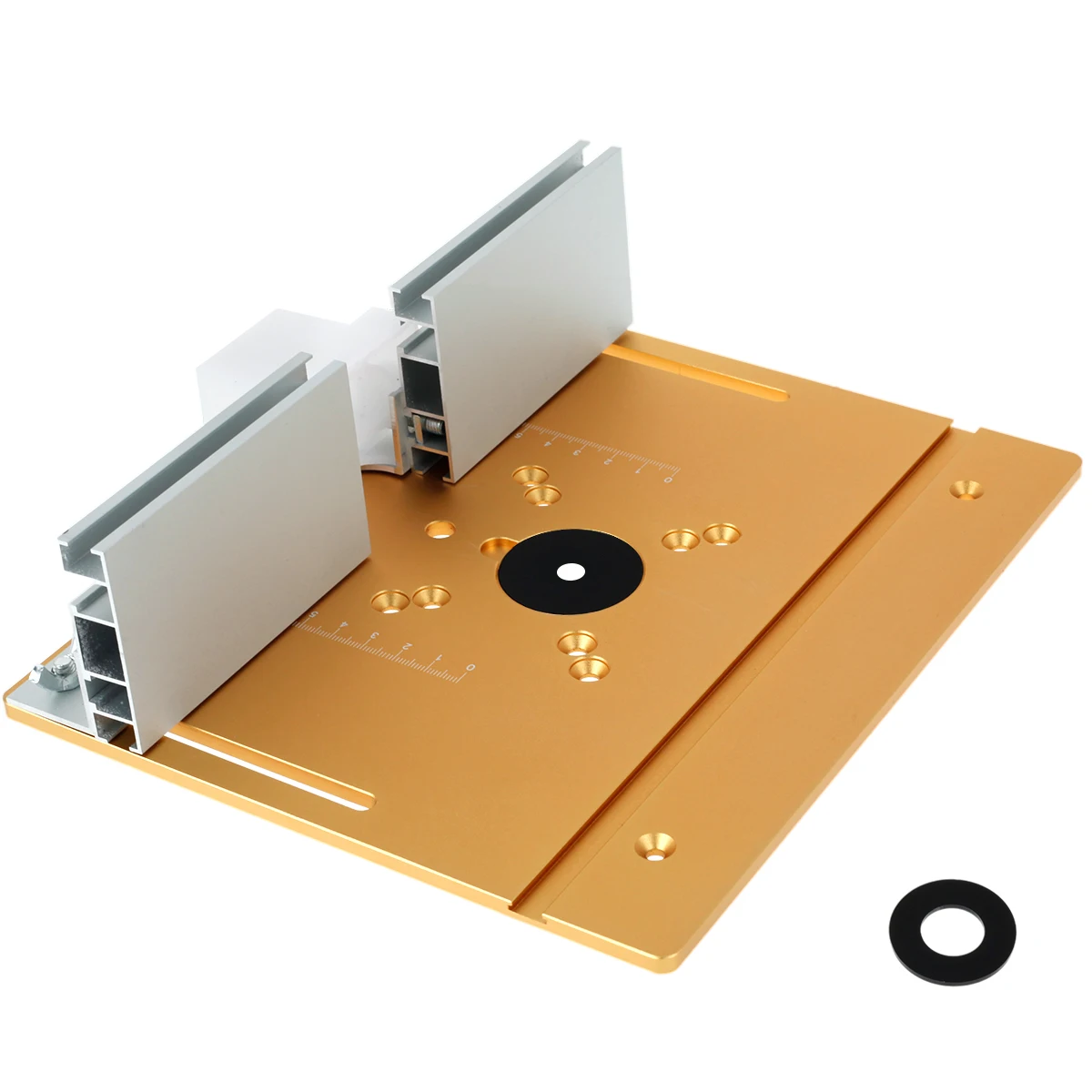 

Multifunctional Aluminium Router Table Insert Plate Woodworking Electric Wood Router Flip Plate for Working Benches Router Plate