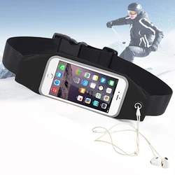 Ceinture de téléphone portable, sac de course à la taille, étui pour smartphone, housse étanche, poudres transparentes, exercice, gymnase, sac banane pour téléphone, sport