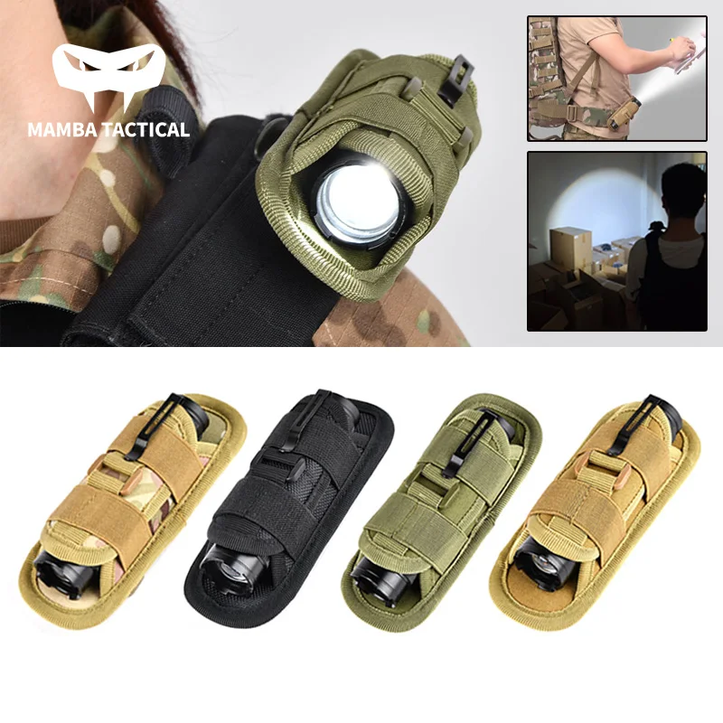 Backpack Shoulder Tape Waist Belt Lamp Portable Flashlight Hunting Torch Outdoor Camping Hiking Lanterns Tactical FlashLight